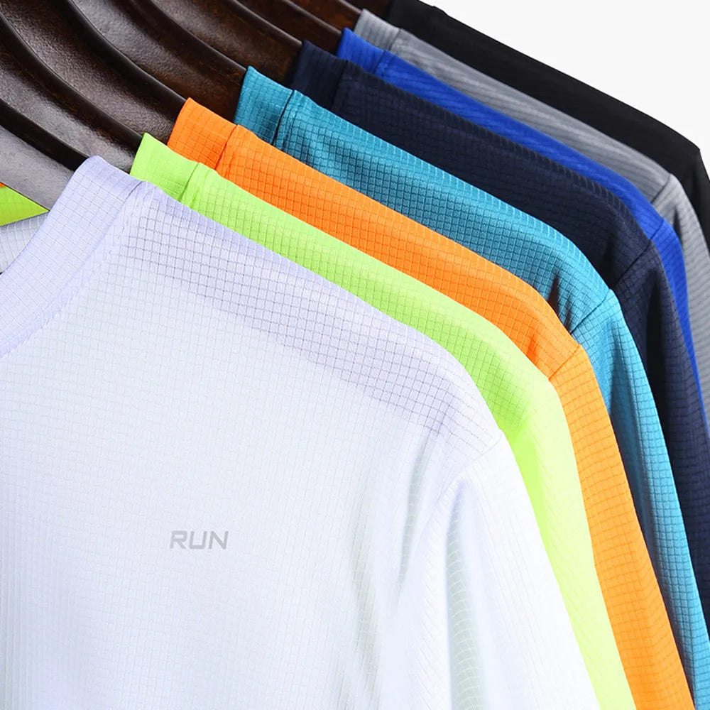 Men’s Multicolor Sports T-Shirt – Quick-Dry Gym Wear