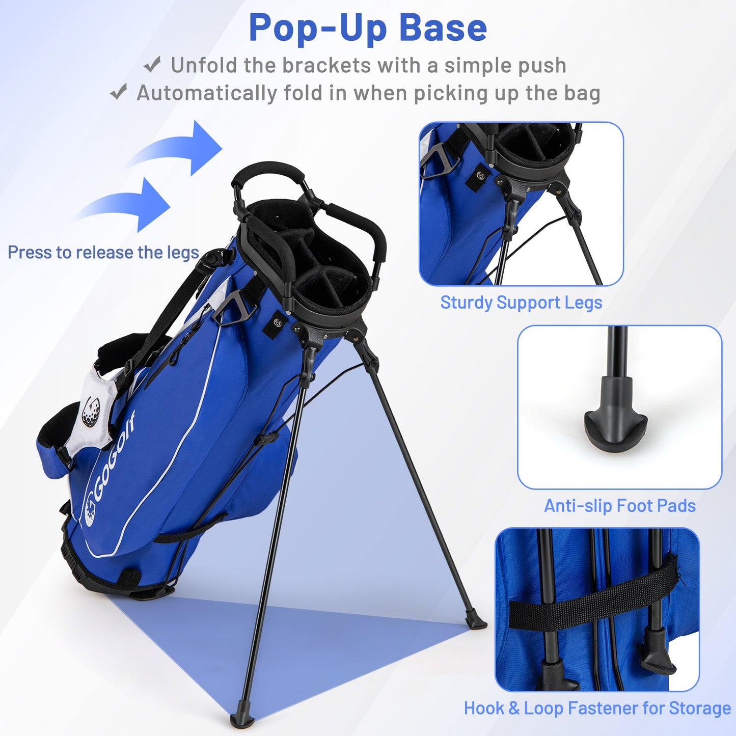 Men’s Complete Golf Club Set with Bag – Blue