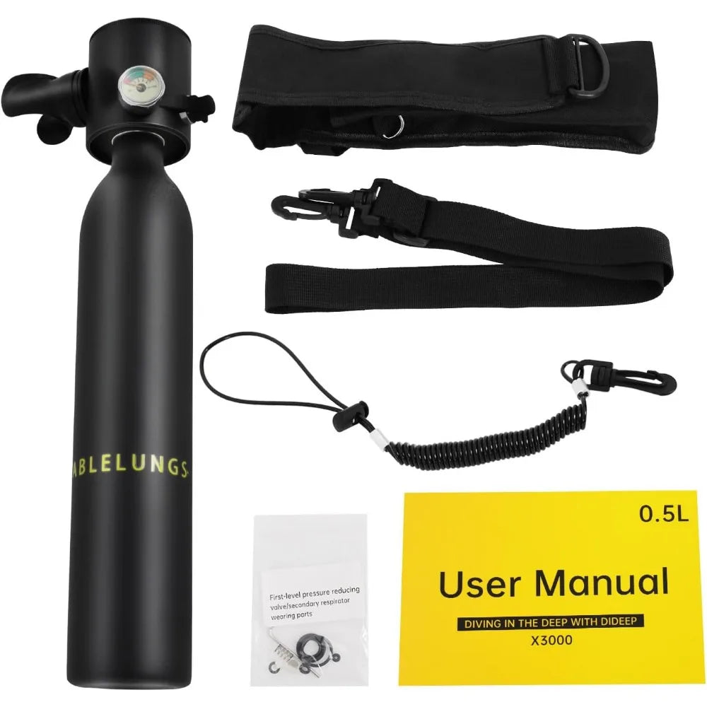 0.5L Mini Portable Diving Oxygen Tank