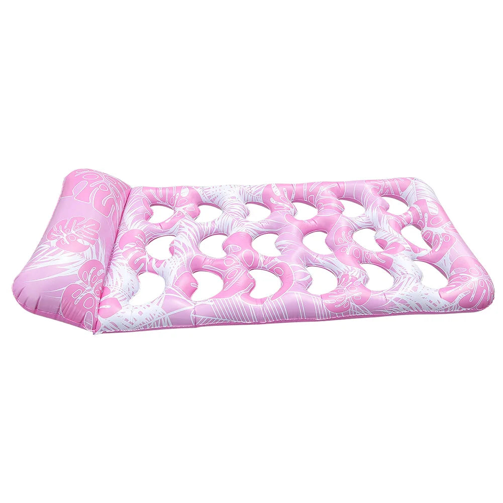 Inflatable Pool Float Lounger with Headrest