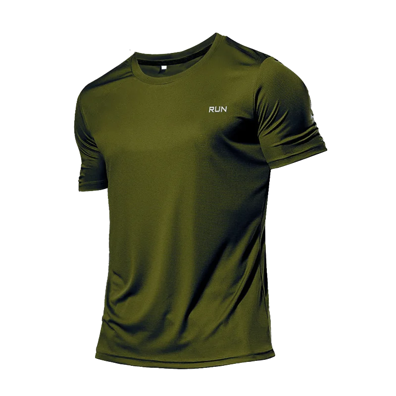 Men’s Multicolor Sports T-Shirt – Quick-Dry Gym Wear