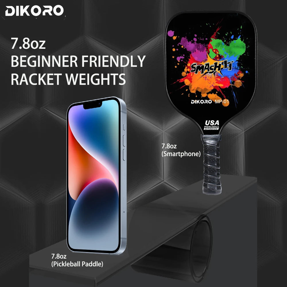 DIKORO Pickleball Paddle Set with 4 Balls