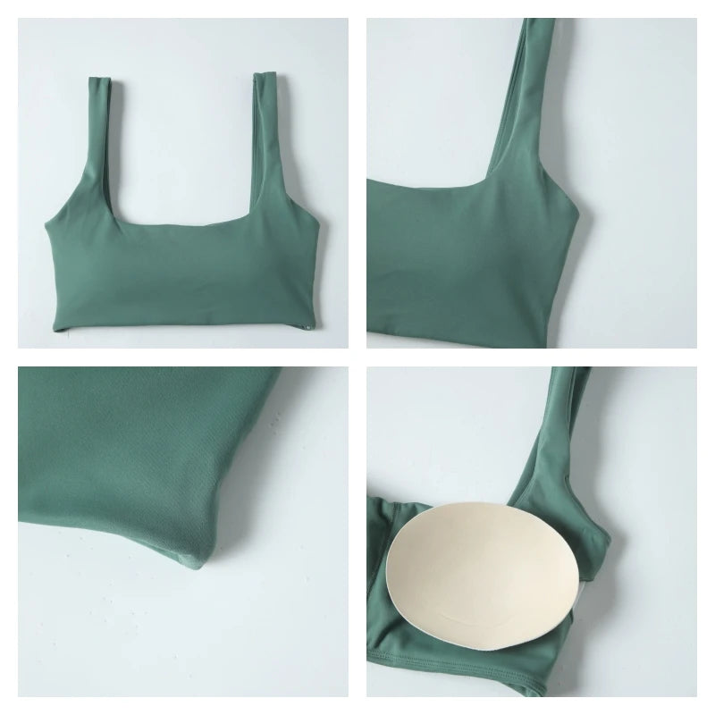 Ctenkevet Women's Shockproof Backless Sports Bra