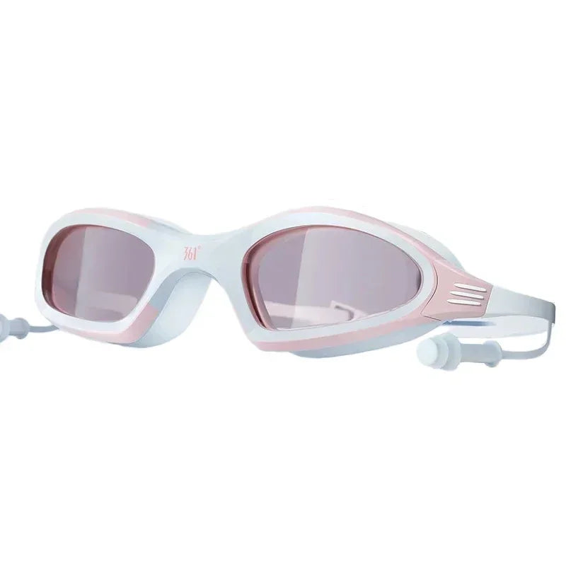 Pro Swim Goggles & Silicone Cap Set – Anti-Fog & Waterproof