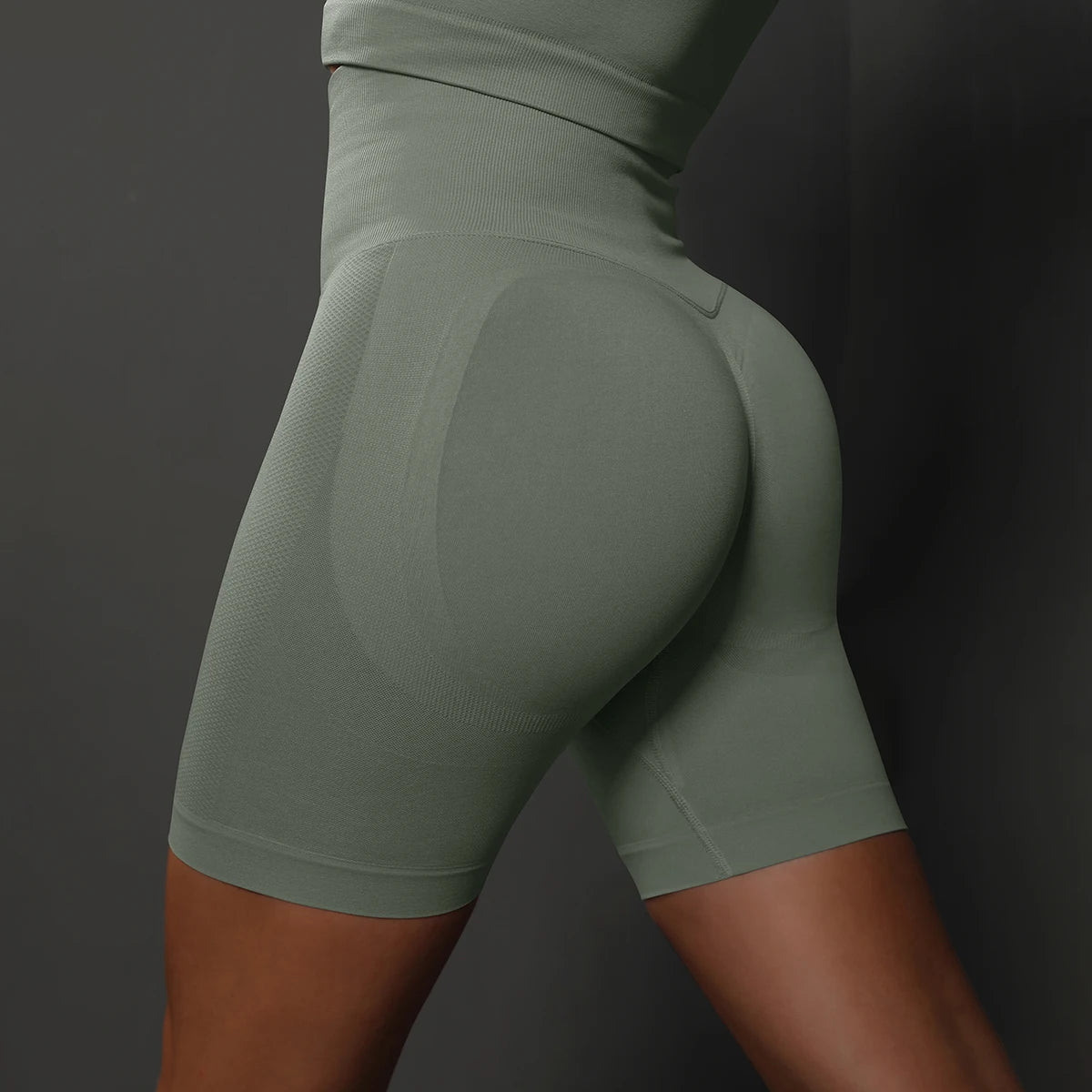 Women’s Seamless High-Waist Push-Up Yoga Shorts