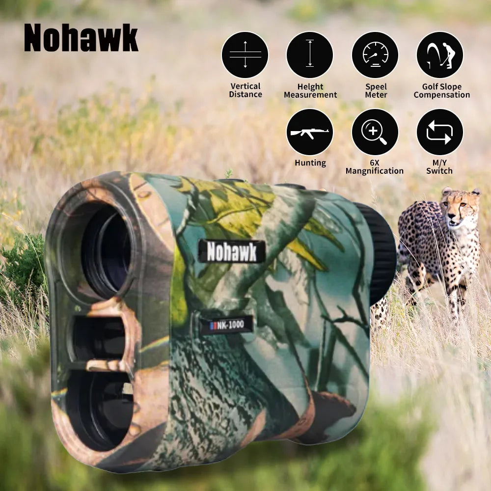 Nohawk Golf Laser Rangefinder – Flag-Lock & Slope Mode