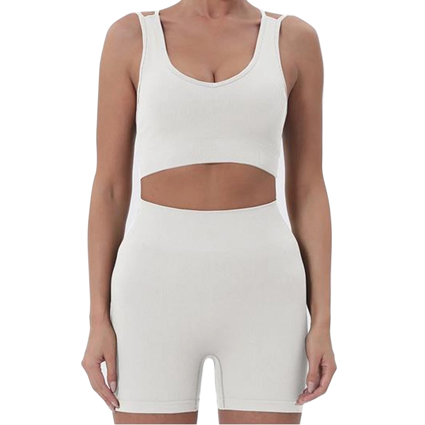 Women’s Summer 2-Piece Crop Top & Shorts Set