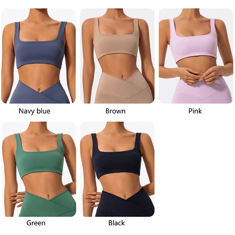 Ctenkevet Women's Shockproof Backless Sports Bra