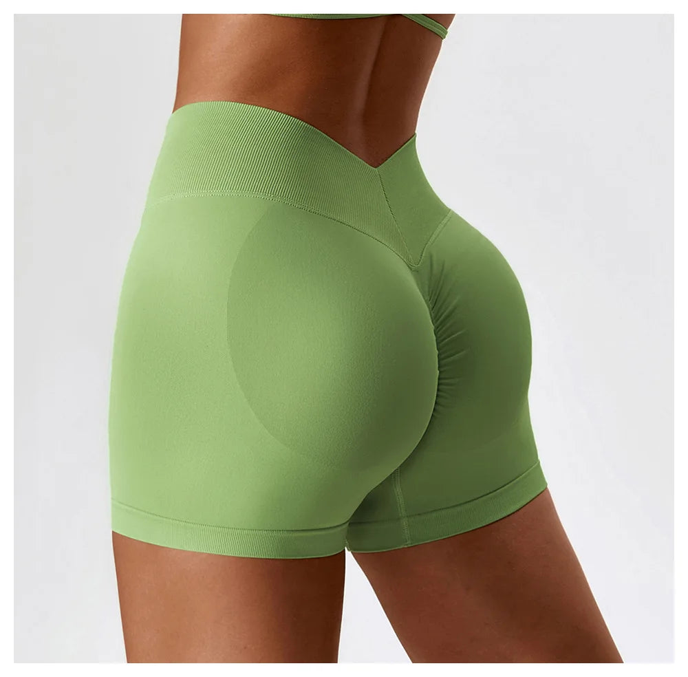 Women’s High-Waist Scrunch Butt Yoga Shorts
