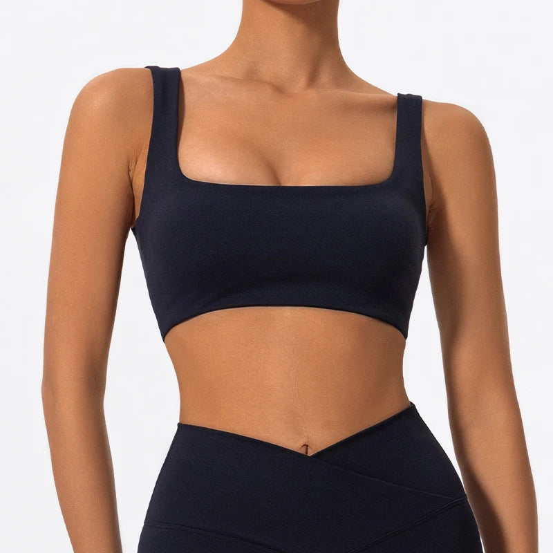 Ctenkevet Women's Shockproof Backless Sports Bra