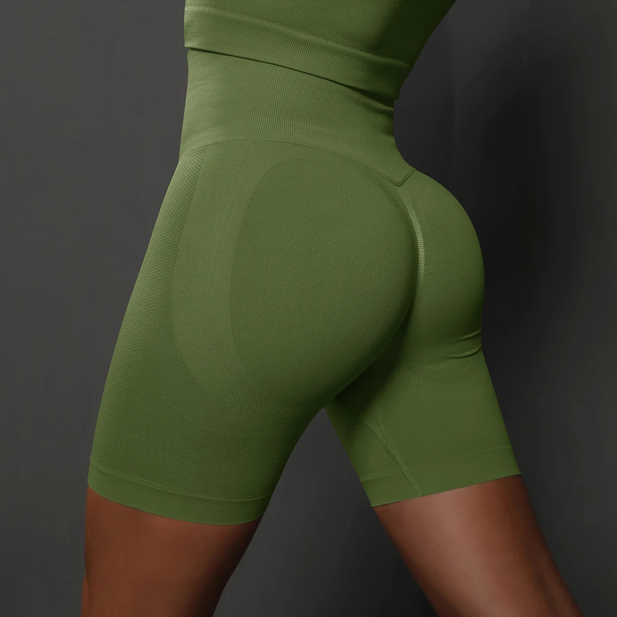 Women’s Seamless High-Waist Push-Up Yoga Shorts