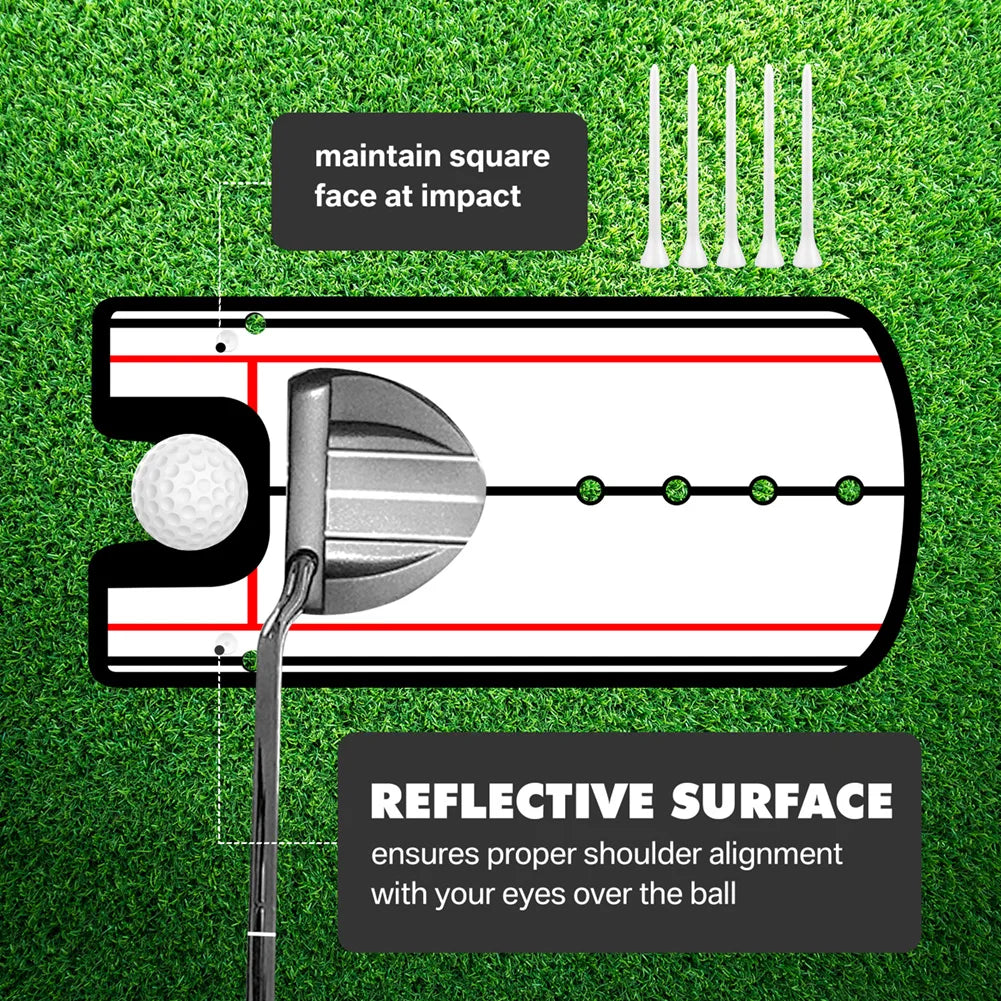 Golf Putting Practice Alignment Mirror – Eye Line Trainer