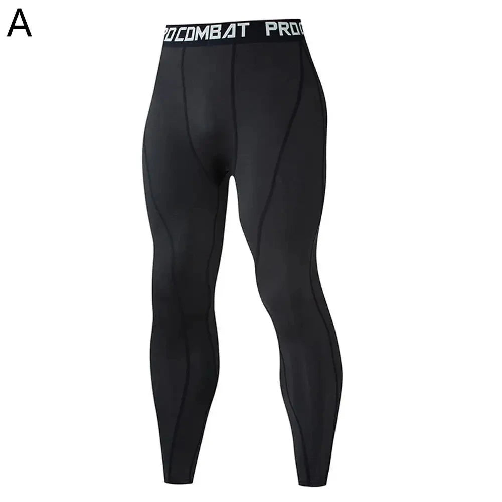 Men’s Quick-Dry Running Compression Leggings