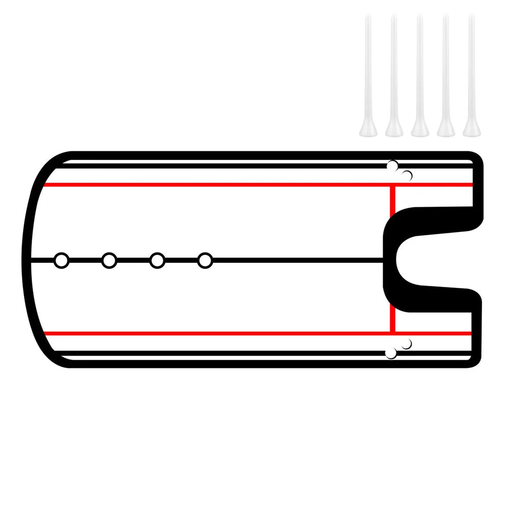 Golf Putting Practice Alignment Mirror – Eye Line Trainer