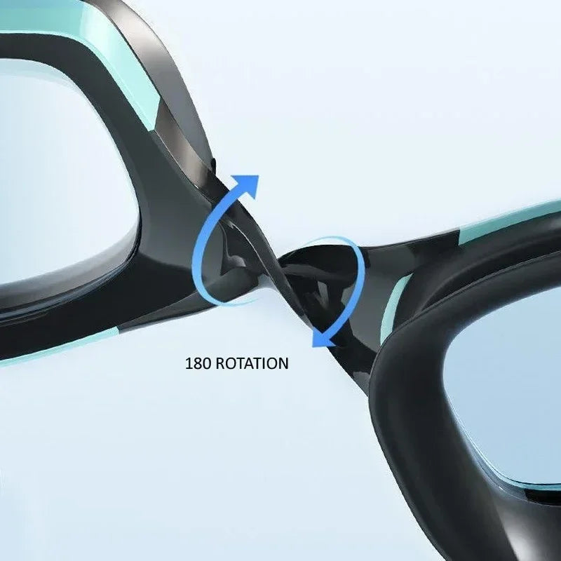Pro Swim Goggles & Silicone Cap Set – Anti-Fog & Waterproof