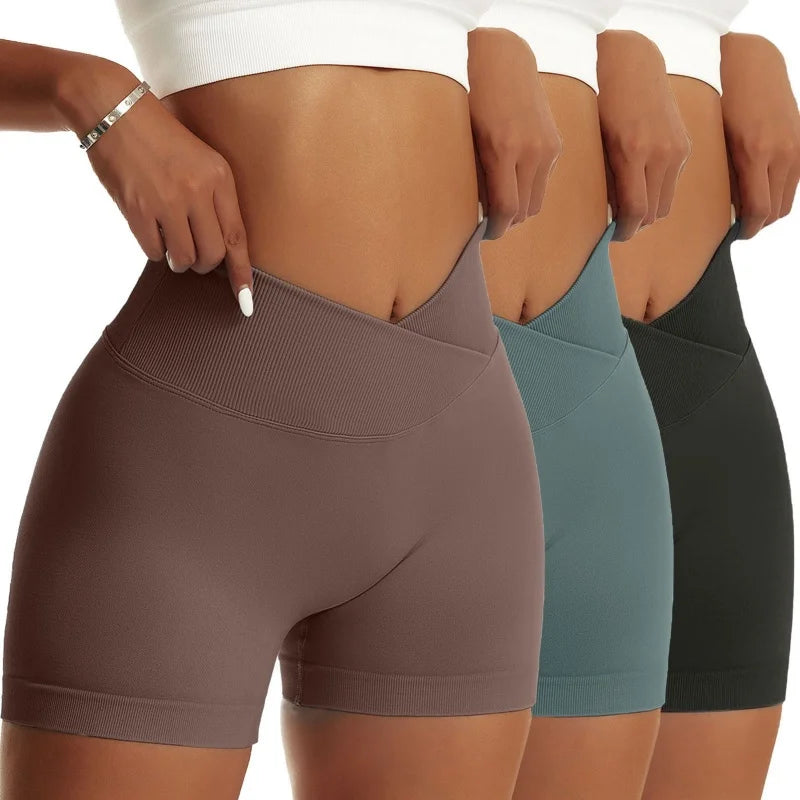 3-Pack Women’s Scrunch Butt Yoga Biker Shorts
