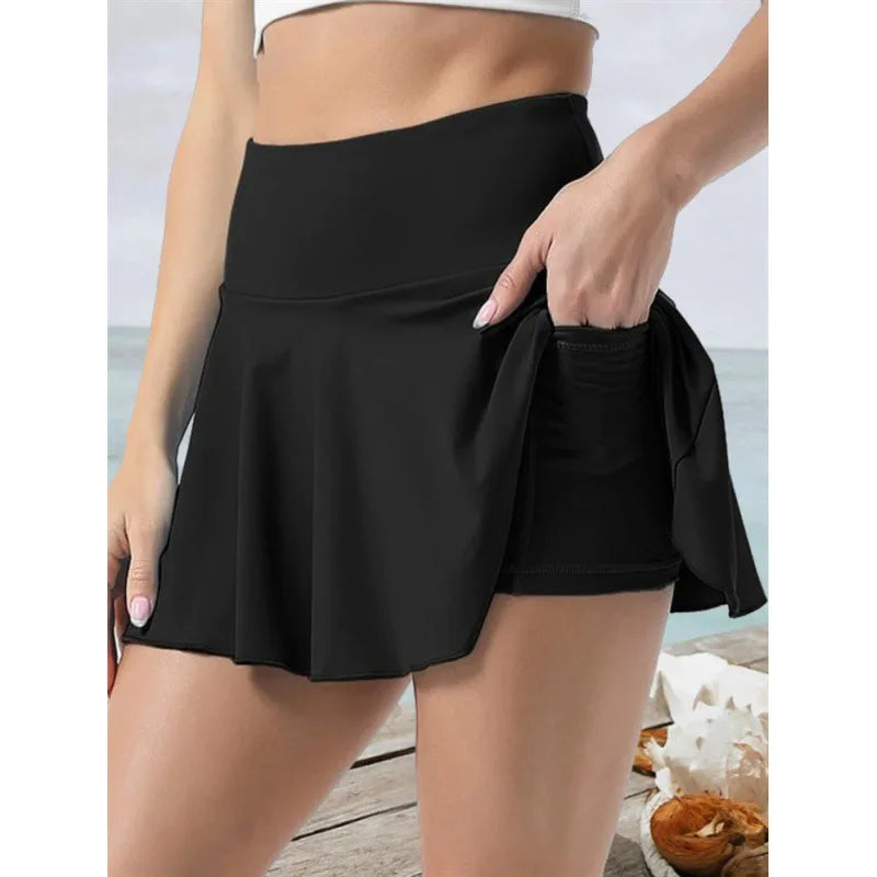 Women’s Pleated Tennis Golf Skort with Shorts