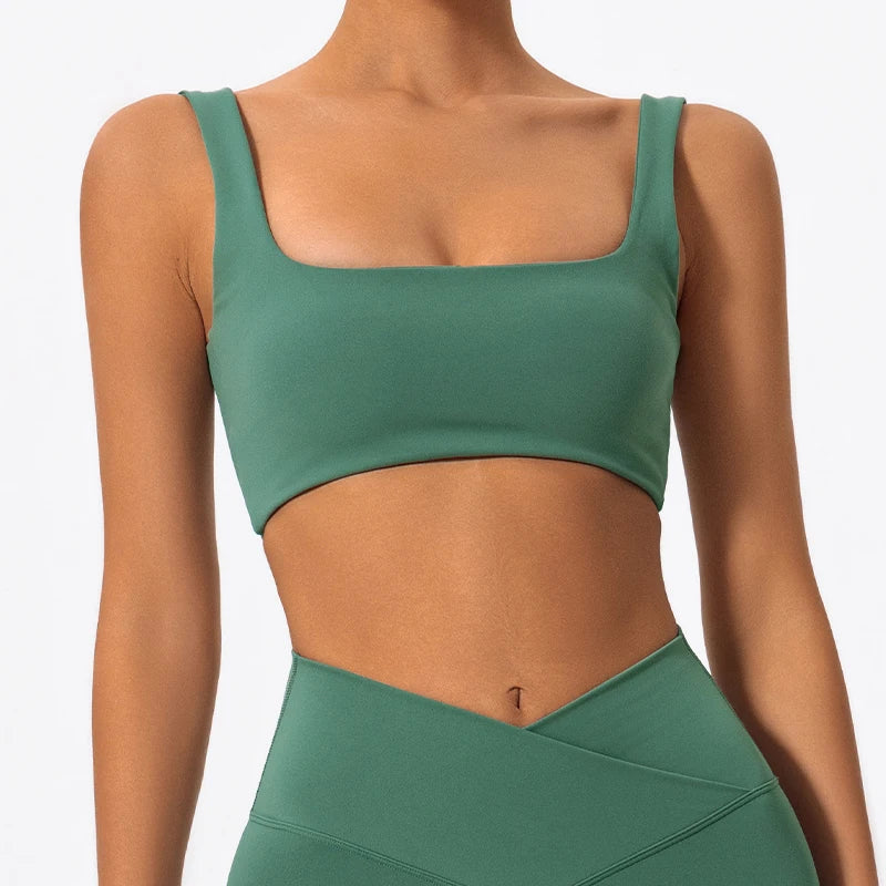 Ctenkevet Women's Shockproof Backless Sports Bra