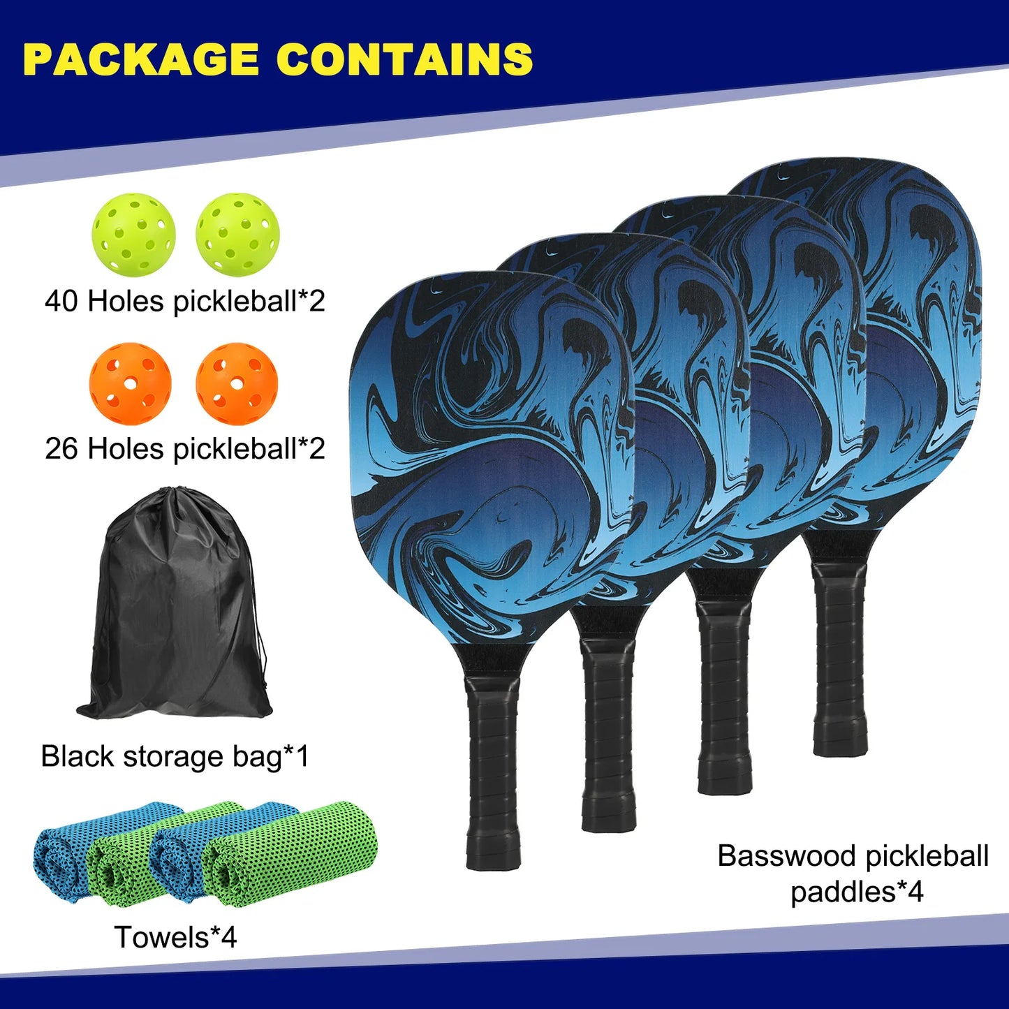 Pickleball Paddles Set