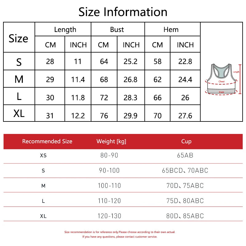 Ctenkevet Women's Shockproof Backless Sports Bra