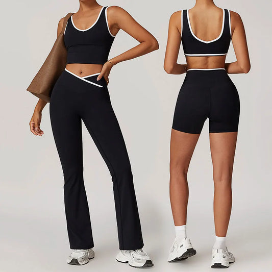 2-Piece Women’s Nude-Feel Yoga Set – Sport Bra & Leggings