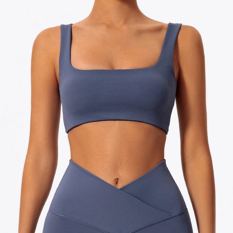 Ctenkevet Women's Shockproof Backless Sports Bra
