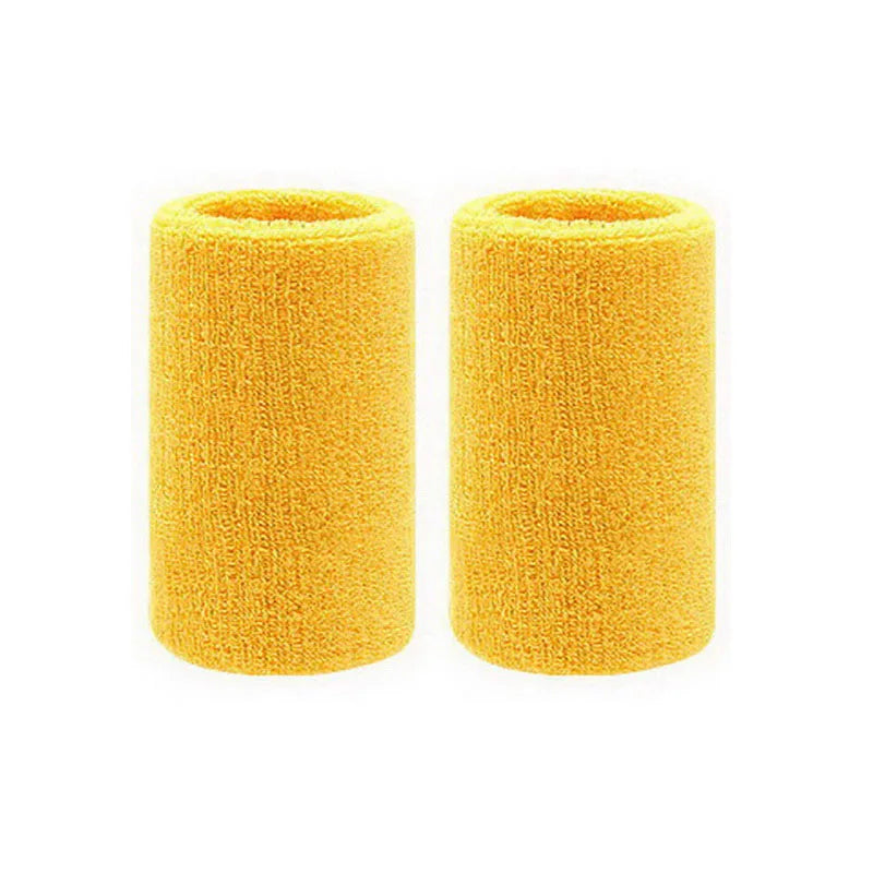 2PCS Sports Wrist Sweatbands – Absorbent Wrist Guards