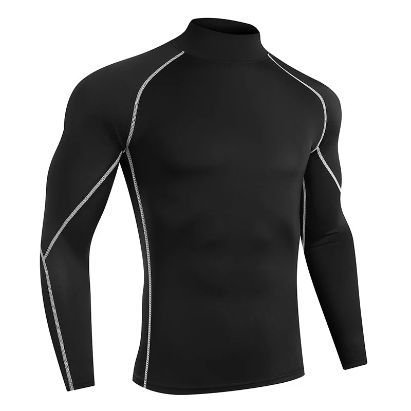 Men’s Quick-Dry Long Sleeve Compression Running Shirt