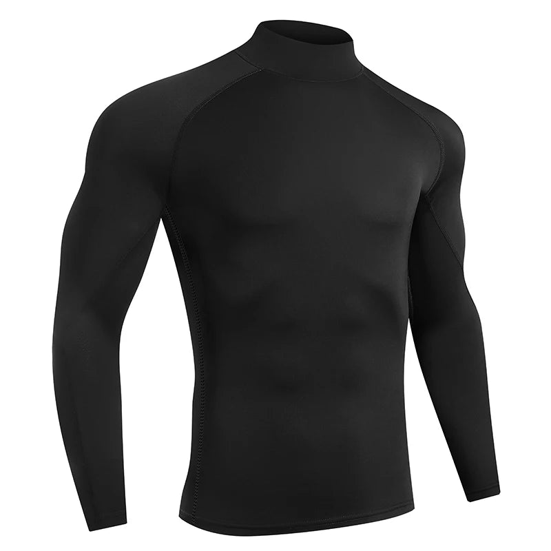 Men’s Quick-Dry Long Sleeve Compression Running Shirt