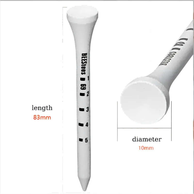 50-Pack Woodiness Adjustable Golf Tees