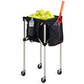 tennis ball cart, pickleball cart, ball tote bag, coaching equipment, tennis training cart, pickleball training gear, portable sports cart, ball storage tote, coaching tools, court equipment cart