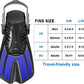 Diving fins Snorkeling Gear for Adults Snorkel fins Swim fins Open, Adjustable, Men, Si