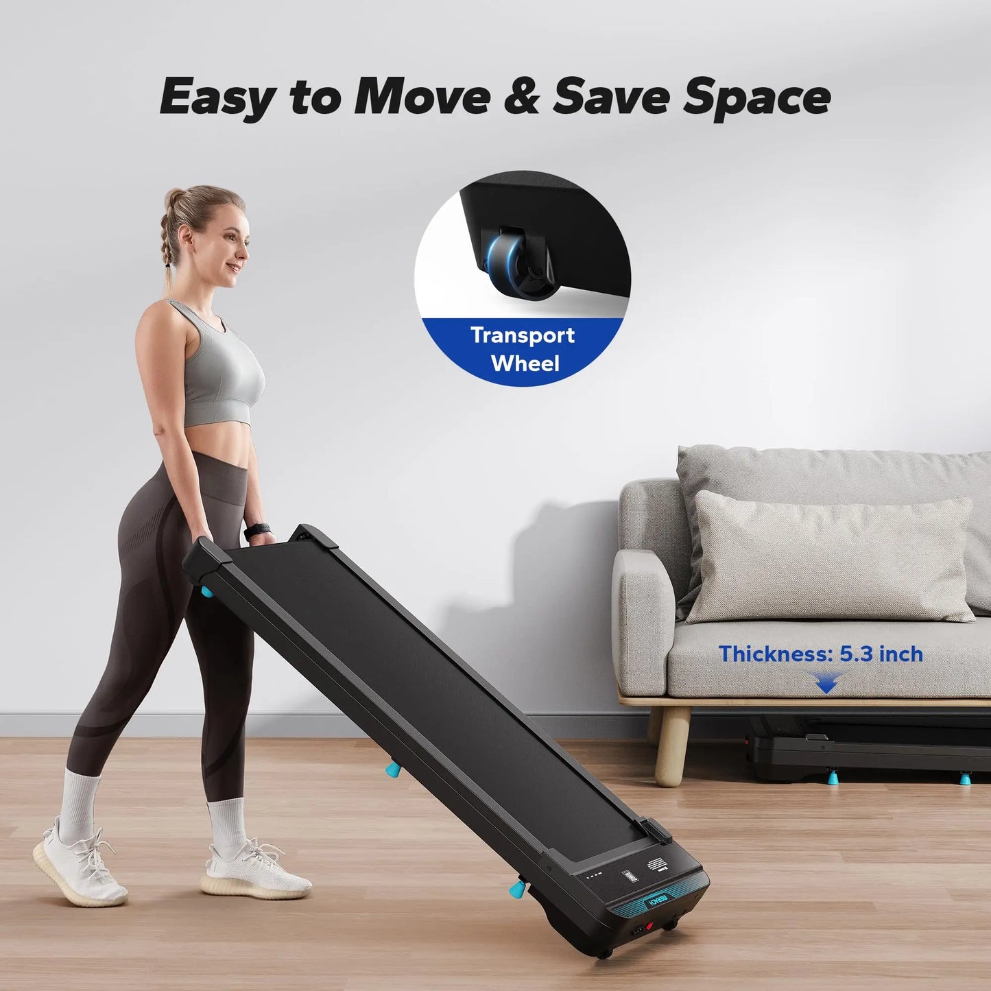MERACH Portable Under-Desk Mini Treadmill