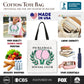 Pickleball Social Club Tote Bag, Cute Retro Girly Sporty Gift Shopper