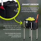 tennis ball cart, pickleball cart, ball tote bag, coaching equipment, tennis training cart, pickleball training gear, portable sports cart, ball storage tote, coaching tools, court equipment cart