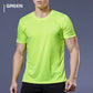Men’s Multicolor Sports T-Shirt – Quick-Dry Gym Wear