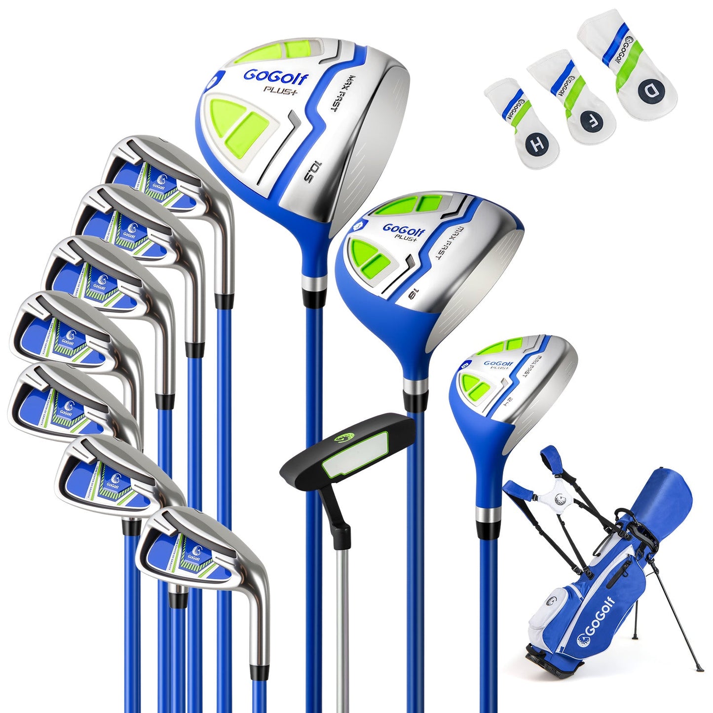 Men’s Complete Golf Club Set with Bag – Blue