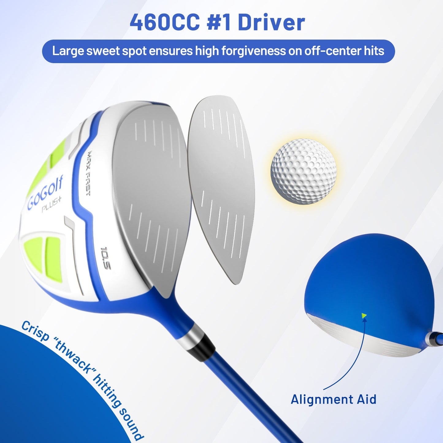 Men’s Complete Golf Club Set with Bag – Blue