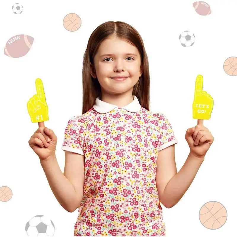 EVA Foam Finger Cheer Hand with “We’re #1” Print