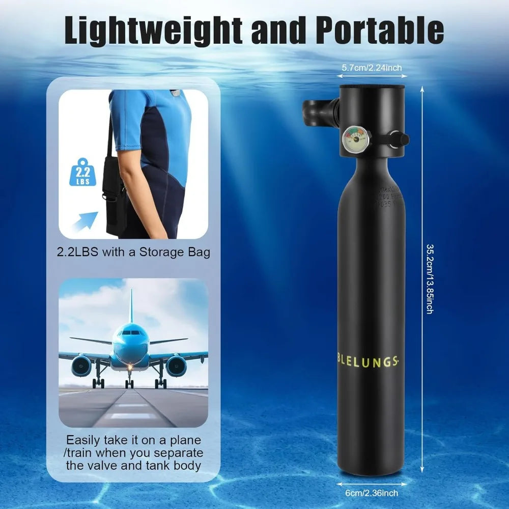 0.5L Mini Portable Diving Oxygen Tank