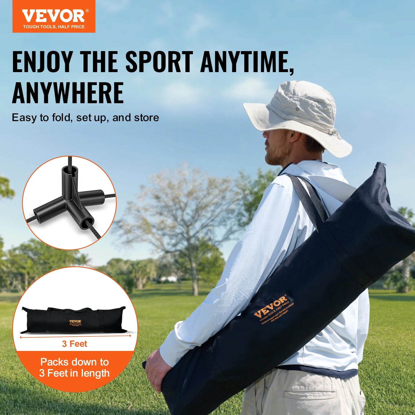 VEVOR 20ft Adjustable Multi-Sport Net Set