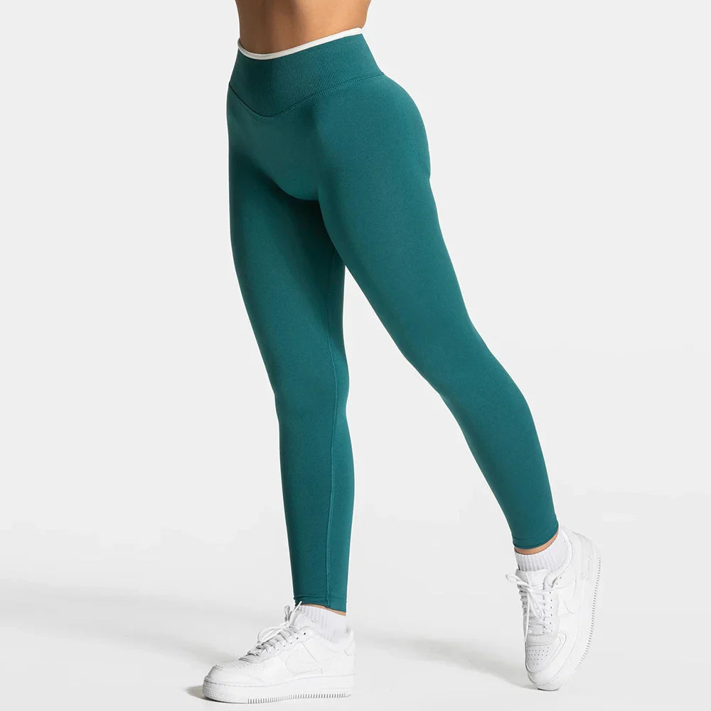 Women High Waist Seamless Scrunch Yoga Leggings