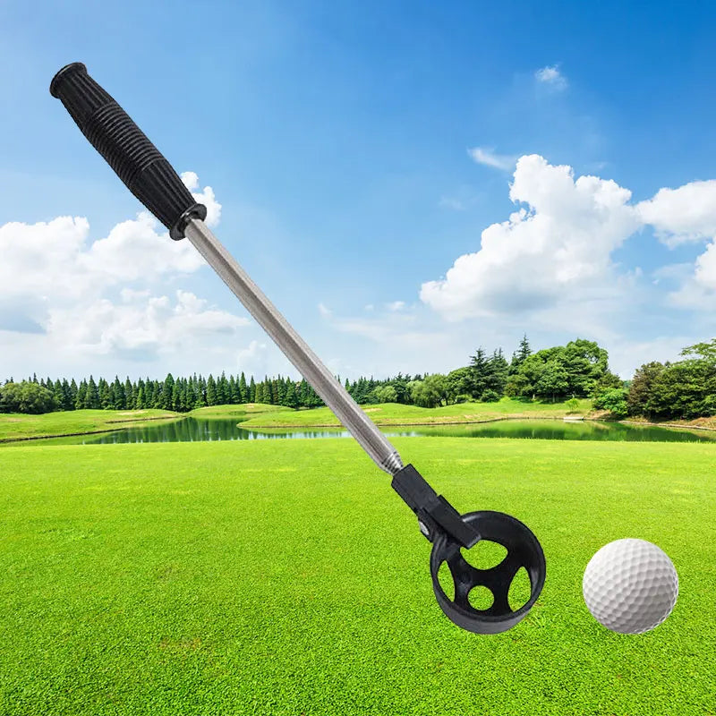 Telescopic Golf Ball Retriever – Stainless Steel with Auto Lock