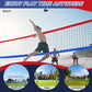 Portable Outdoor Volleyball Net Set with Adjustable Aluminum Poles