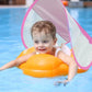 Removable Sun Protection Pool Float with Sunshade