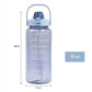 2L Sports Straw Water Bottle with Time Marker