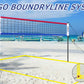 Portable Outdoor Volleyball Net Set with Adjustable Aluminum Poles