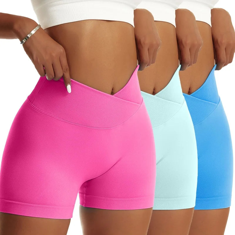 3-Pack Women’s Scrunch Butt Yoga Biker Shorts