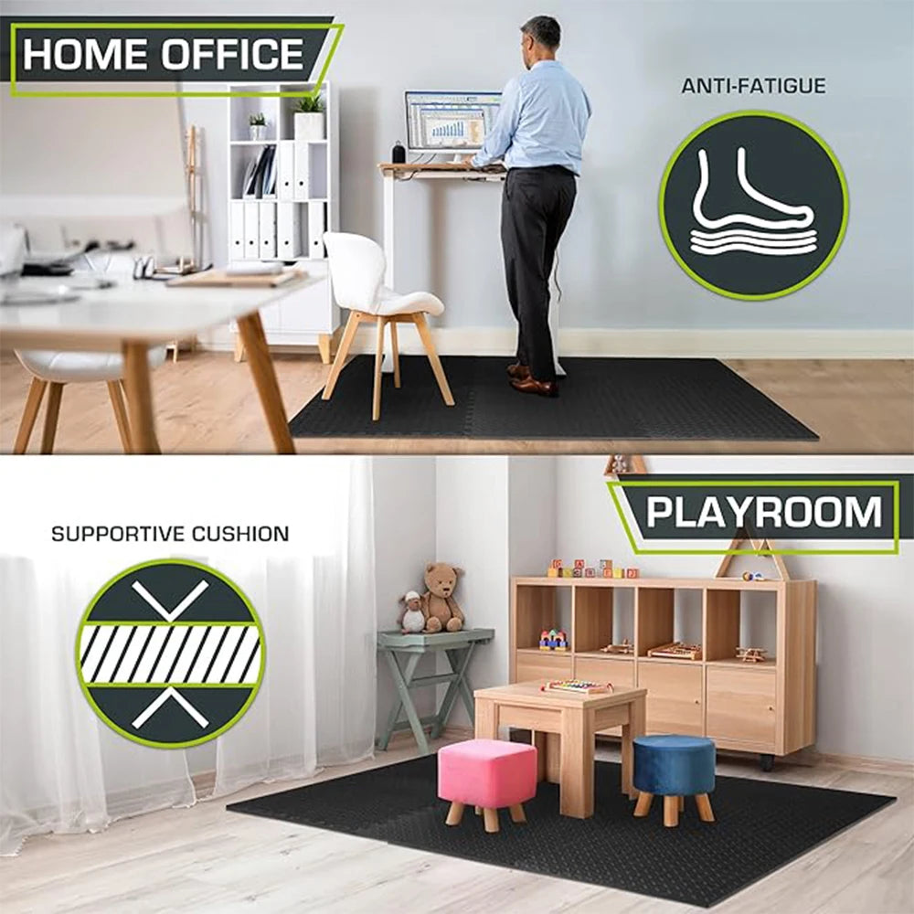 16-Piece EVA Interlocking Foam Fitness Mat