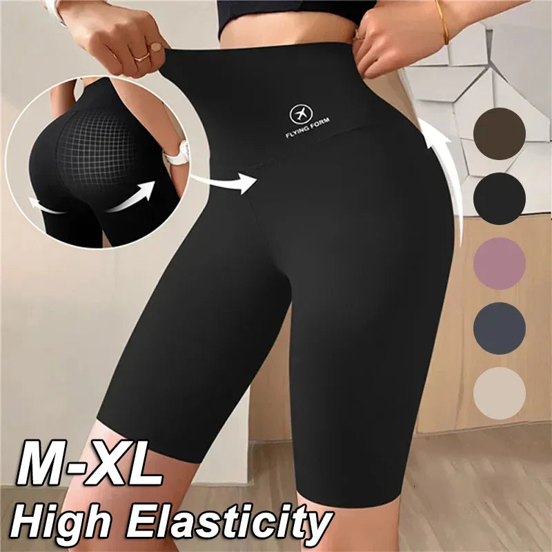 Women’s High Waist Gym & Cycling Shorts (M–XL)